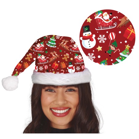 Gorro papa noel navideño rojo original-Gorros online