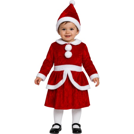 Disfraz Mama Noel para bebe niña navidad