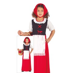Disfraz posadera o pastora roja para niña-Tus Disfraces Baratos