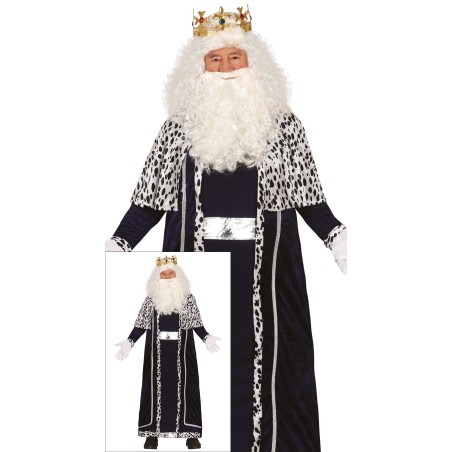 Disfraz rey mago melchor negro adulto talla L 52-54-Tus Disfraces