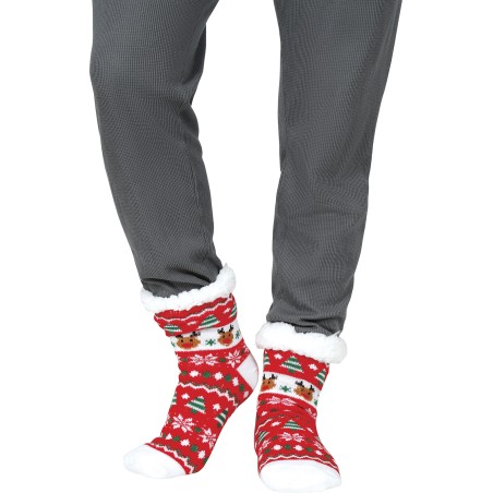 Calcetines termicos navideños reno talla unica