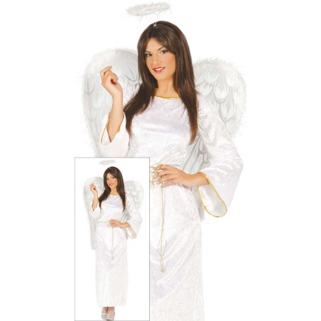 Disfraz angel blanco adulto talla xl 46-48-Tus Disfraces Baratos