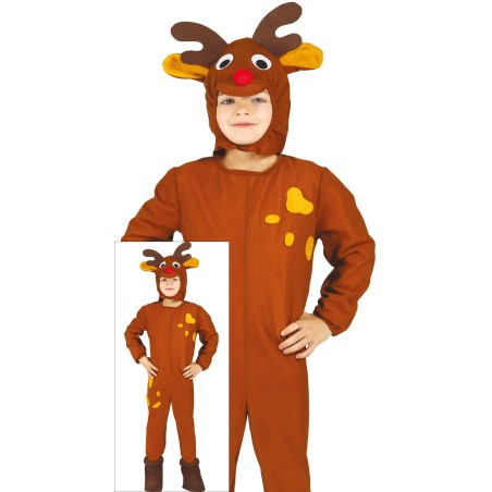 Disfraz reno infantil rudolf navidad tallas-Tus Disfraces Baratos