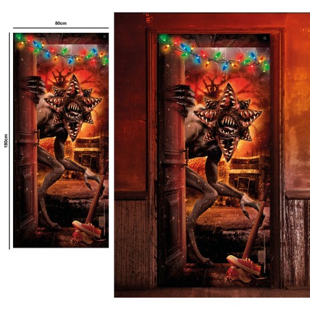 Decoracion puerta Demogordon 80x180 cm-Tus Disfraces baratos