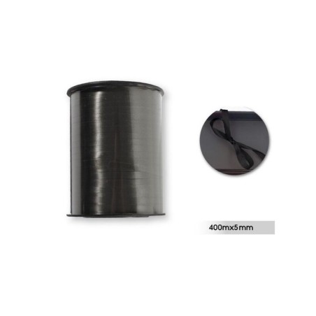 Rollo de lazo negro para globos o decoraciones 400 metros 8433584578719 57871