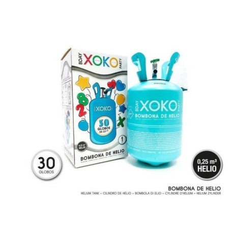 Botella o bombona de helio para 30 globos 0