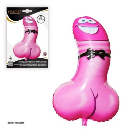 Globo pene rosa para despedidas de soltero/a 77 cm 8435126173710 17371