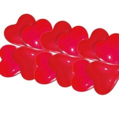 Globos corazon rojo 10 uds 20 cm pequenos 13051414917 T996561