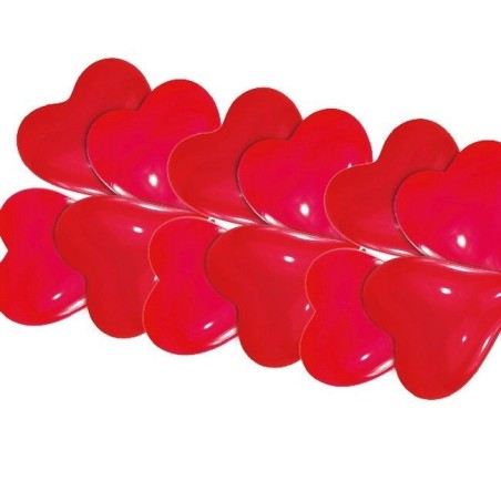 Globos corazon rojo 10 uds 20 cm pequenos 13051414917 T996561
