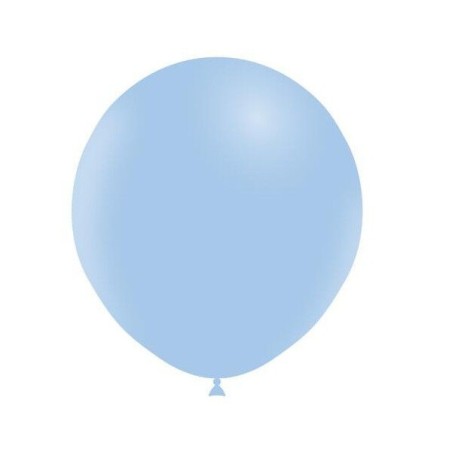 Globos de látex azul pastel mate de  25 uds