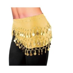 Panuelo monedas amarillo danza vientre adulto 8433584329229 32922