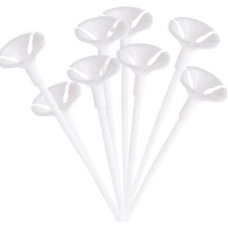 Varillas para globos blanca biodegradable 6 uds 40 cm 8433584586240 58624
