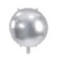 Globo redondo plata metalizado 45 cm