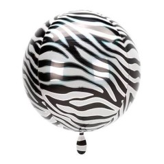 Globo Zebra animal print 38x40 cm helio o aire 26635421072 42107