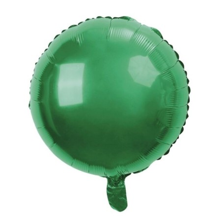 Globo verde redondo 45 cm helio o aire 8433584921249 92124
