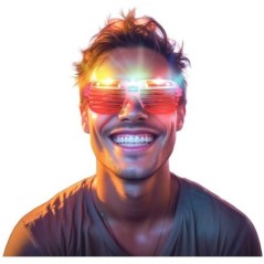 Gafas rayas con luz led colores surtidos 8434077273227 27322