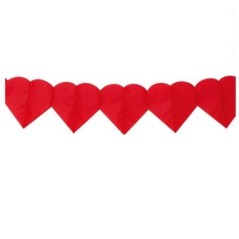 Guirnalda corazones rojos 2 metros 8433584594252 59425
