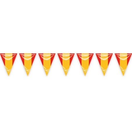 Bandera triangular España 25 mt 20x30 cm