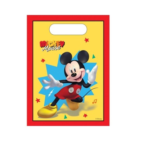 Bolsas detalles cumpleaños Mickey 6 uds