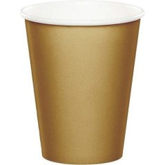 Vasos oro 8 uds 250 ml