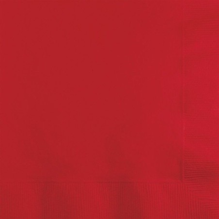 Servilletas rojas 20 uds 25 cm postre