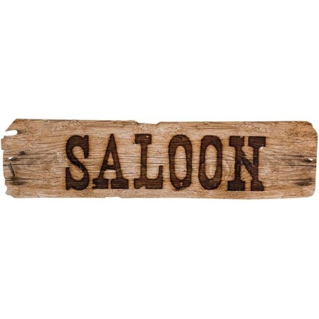 Letrero decoracion Oeste Saloon 60x13 cm