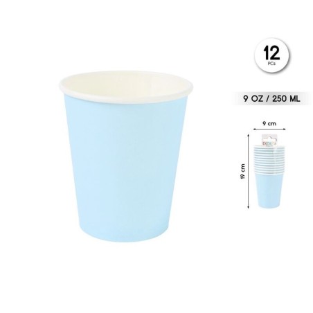 Vasos azul pastel 12 uds 8433584597772 59777