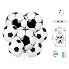 Set globos futbol latex y foil 7 piezas 8433584934522 93452
