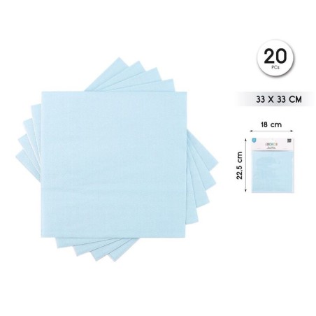 Servilletas Azul grisaceo 20 uds 33 cm