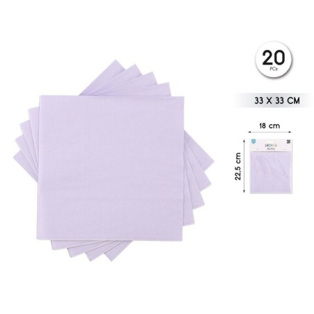 Servilletas Lila 20 uds 33 cm