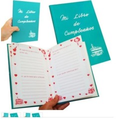 Libro firmas de cumpleaños