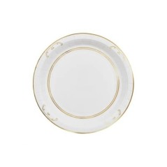 Platos blancos decorados 6 uds 23 cm