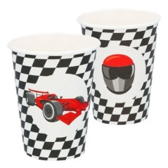Vasos carreras F1 racing 8 uds