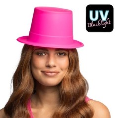 Sombrero rosa neon chistera 8712026015167 1516