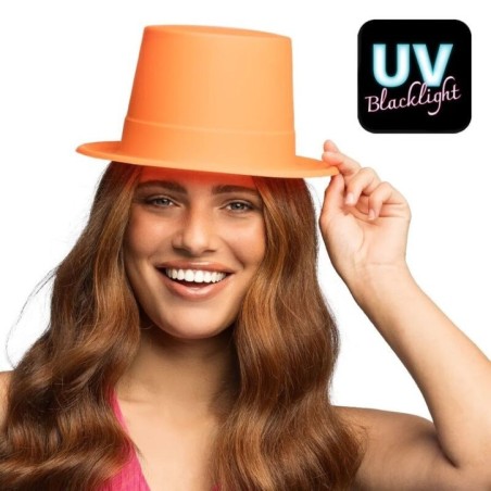 Sombrero naranja neon chistera 8712026015181 1518