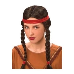 Peluca india infantil trenzas negra 8435118242097 4382