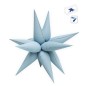 Globos estrella 3D azul mate 76 cm