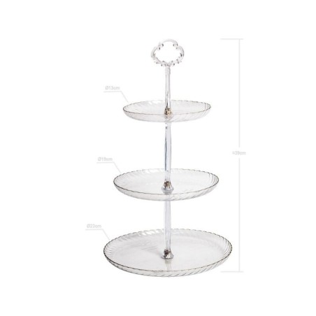 Expositor plastico duro redondo 3 niveles 23+19+13cm 8447196315013 31501