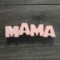 Madera nombre mama en rosa