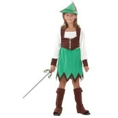 Disfraz Robin Hood medieval nina 8422562366134 36613