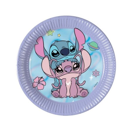 Platos Stich y Angel 8 uds 18 cm cumpleanos 5201184987810 98781