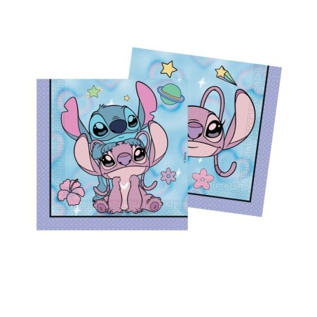 Servilletas Stich y Angel 20 uds 33 cm cumpleanos 5201184987834 98783