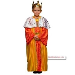Disfraz rey mago rojo Gaspar infantil talla 7 9 anos 8422562016046 01604 JO