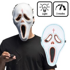 Mascara fantasma ghost face scream con luz 8712026723970 72397