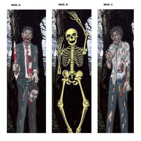 Decoracion zombie pared hallowee 35x152 cm 8434077196311 19631 d a GUIRCA