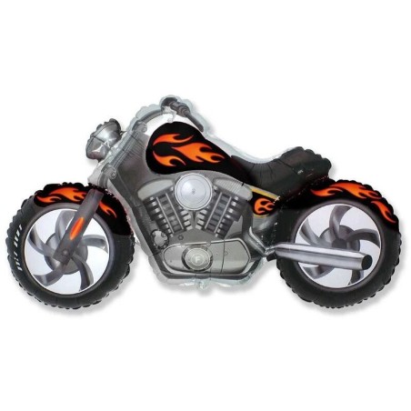 Globo Custom Moto Negra 115 x 57 cm helio o aire 8435708119822 CF901731N