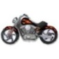 Globo Custom Moto Negra 115 x 57 cm helio o aire