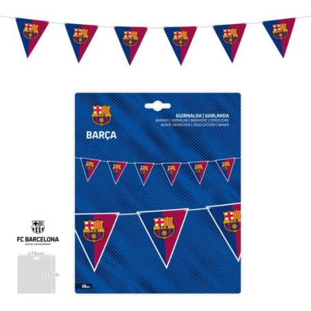 Guirnalda Futbol Club Barcelona 12 banderines triangulares 8447196213807 FCB21380
