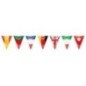 Bandera triangular plastico paises europeos 25 metros
