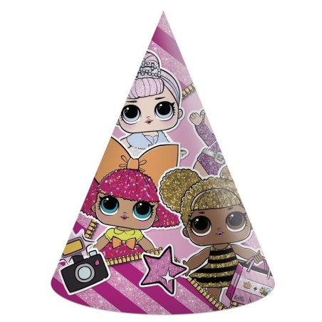 Gorros de cumpleanos LOL Surprise 8 uds 5201184908655 16629